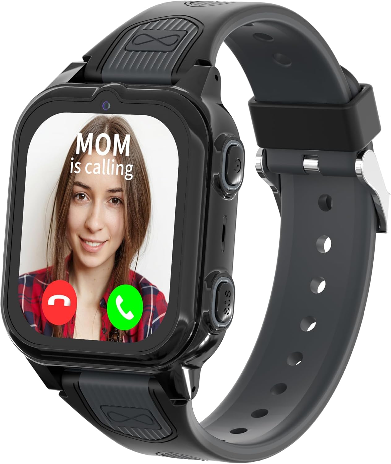 4G Kids Smart Watch Boys with GPS Tracker & Phone Call, GPS watch Age 5-12 with SOS Calling, TouchScreen HD Camera Video Call Voice Chat Alarm Clock Pedometer Calculator Toys Birthday Gifts (Black)