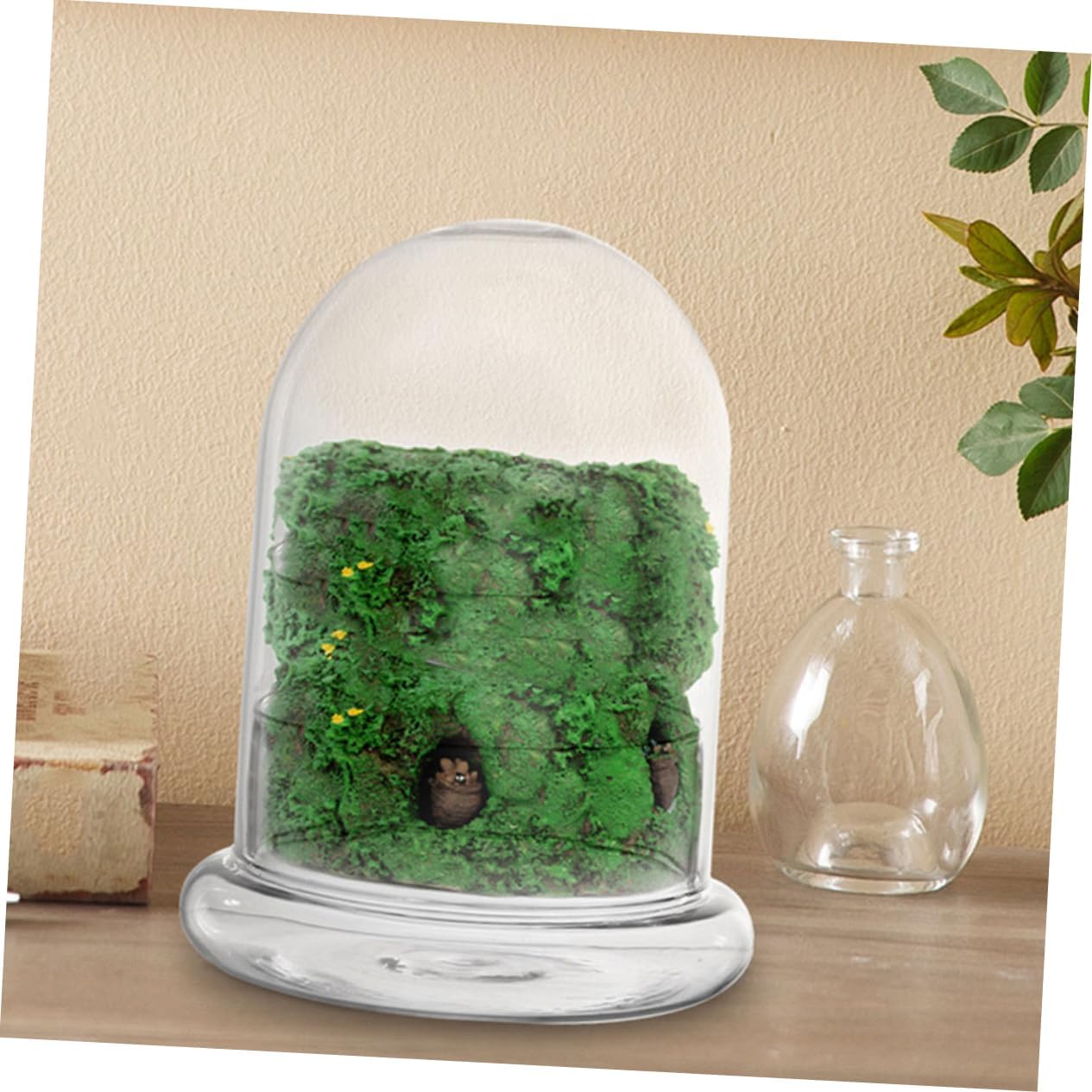 Totority 2pcs Eco Bottle Moss Terrarium DIY Planter Glass Container for Home Office Decor