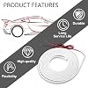 Tira LED para baúl de auto, luz ambiental dinámica fluida, lámpara decorativa interior impermeable, instalación no destructiva, accesorio universal para auto, SUV, MPV área de carga 7