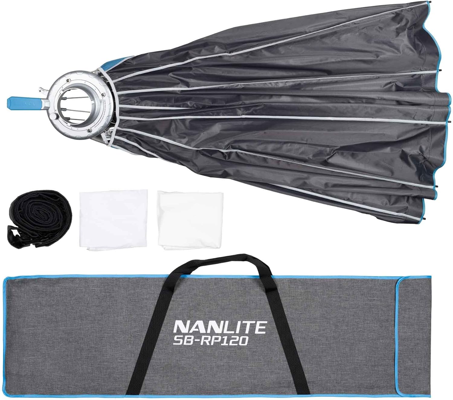 Nanlite Rapid 120 Parabolic Softbox with Grid and Bowens Mount (47in)