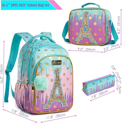 Miniatura 4 de Mochila rosa para mochila escolar - Mochilas infantiles para niñas - Mochila para libros niños - Mochila escolar para niñas - Mochila para niñas -