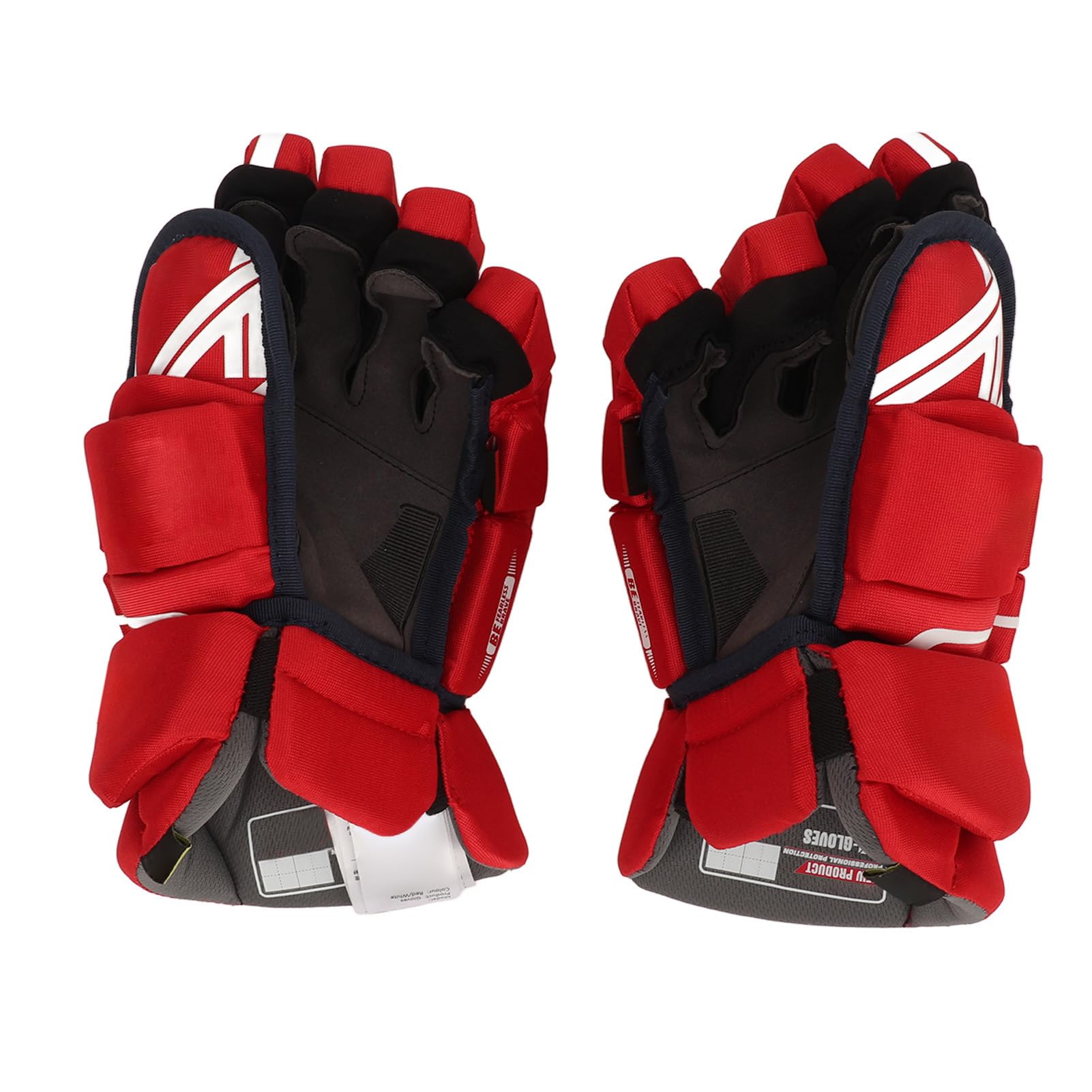1 Paire de Gants de Hockey sur Glace Rouge Protection des Mains Adulte Gants de Hockey sur Glace pour Le Patinage à roulettes
