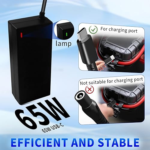 Miniatura 4 de Cargador de batería adaptador de corriente USB-C de 65 W para cargador de batería NOCO GBC011 NOCO Boost X GBX45 GBX55 GBX75 GBX155 y Boost Air AX65