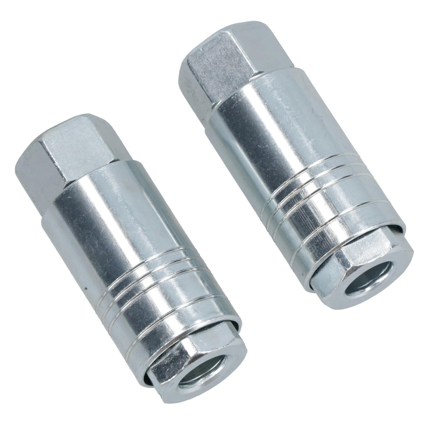 One Touch Quick Release Female Air Coupler Fitting Connector 1/4 BSP Thread 2pc