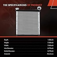 Vista 3 de A-Premium Núcleo de Calentador HVAC Delantero Compatible con Volkswagen Jetta 2011 2012 2013 2014 2015 2016 2017 2018, Reemplazo# 5C0819031