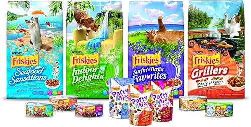 Miniatura 3 de Friskies, comida húmeda para gatos, paté clásico, paquete con 3 variedades de sabores, lata de 5.5 onzas, 12 unidades