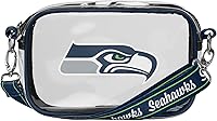 Vista 22 de FOCO NFL Womens NFL Team Logo Stripe Clear Crossbody Bag