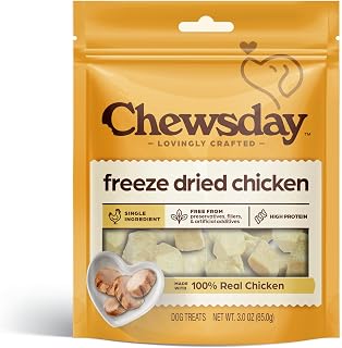 Chewsday Freeze Dried Chicken Dog Treat 3oz 85g