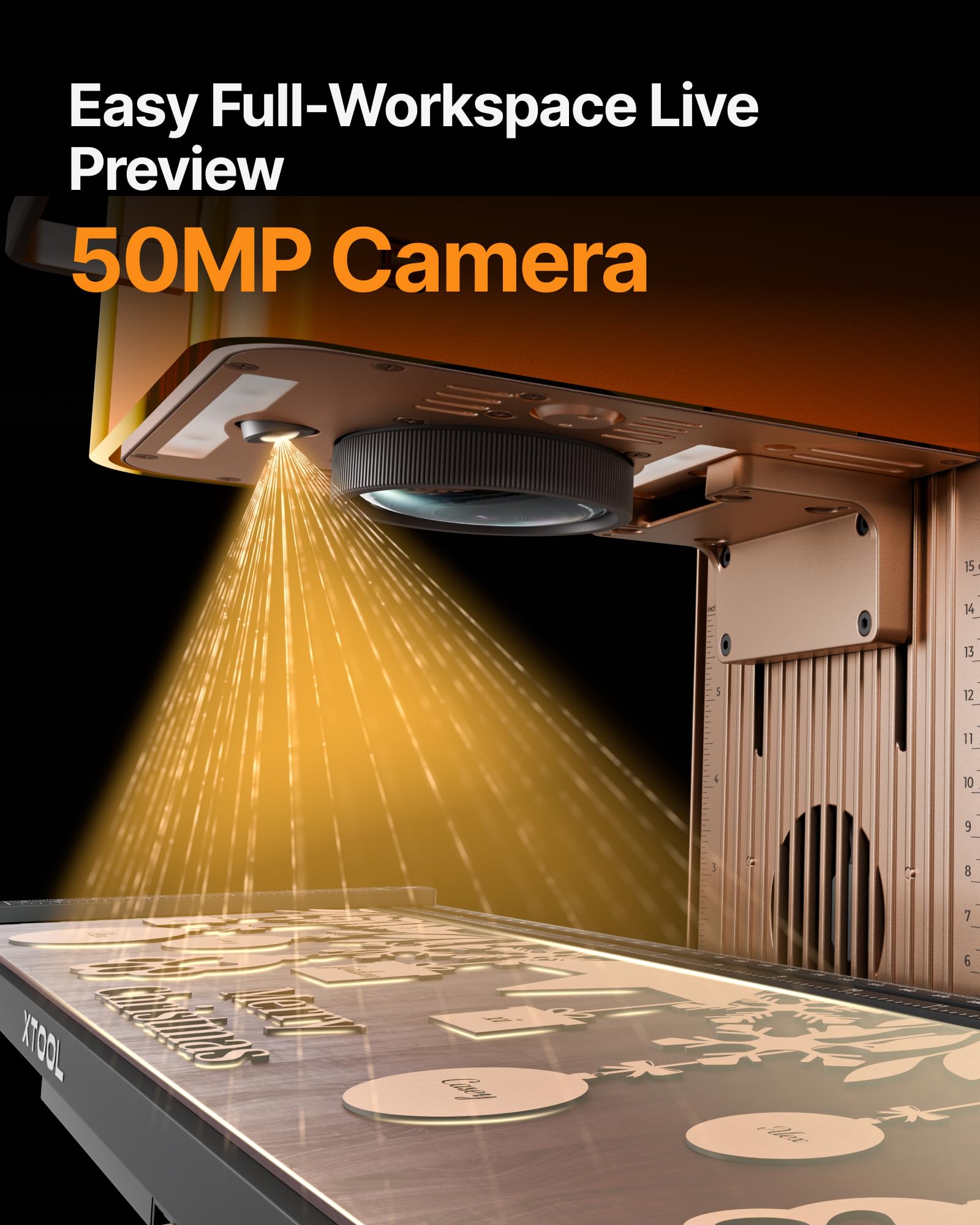 xTool F2 5W IR & 15W Diode Dual Laser Engraver, Built-in 50MP Camera, 6000mm/s Ultra Fast, 3D Embossing, Color Marking on Metal, On-Site & Small-Batch Ready, Portable Desktop Laser Engraving Machine