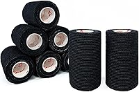 Vista 8 de [Paquete de 24 unidades de 2 pulgadas x 5 yardas] Vendajes autoadhesivos Carbou, vendaje deportivo elástico cohesivo para deportes, lesiones
