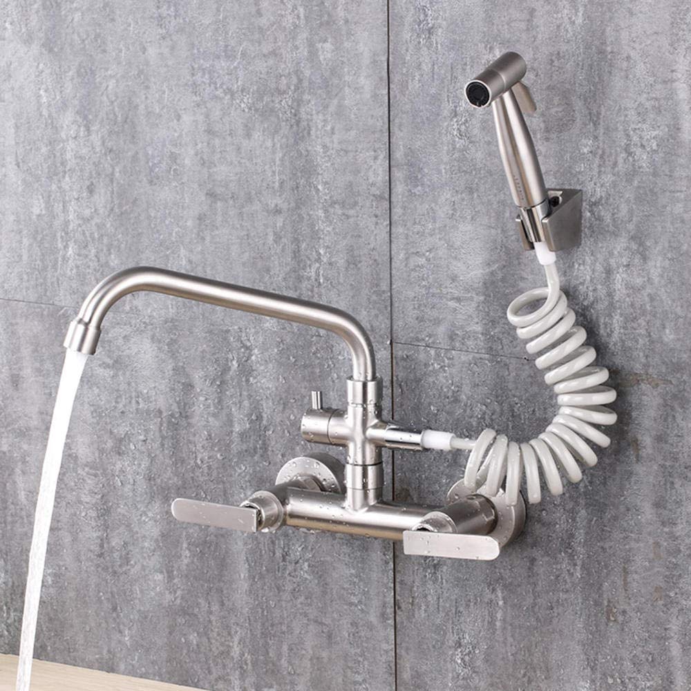 Mitigeur cuisine multifonction doté d'un pistolet orientable eau chaude et froide