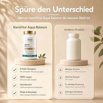 Drainage Tablets - Nettle Capsules Against Water Retention in the Legs - Diuretics without Chemical Drainage Capsules - 9-fold Complex - 90 Capsules