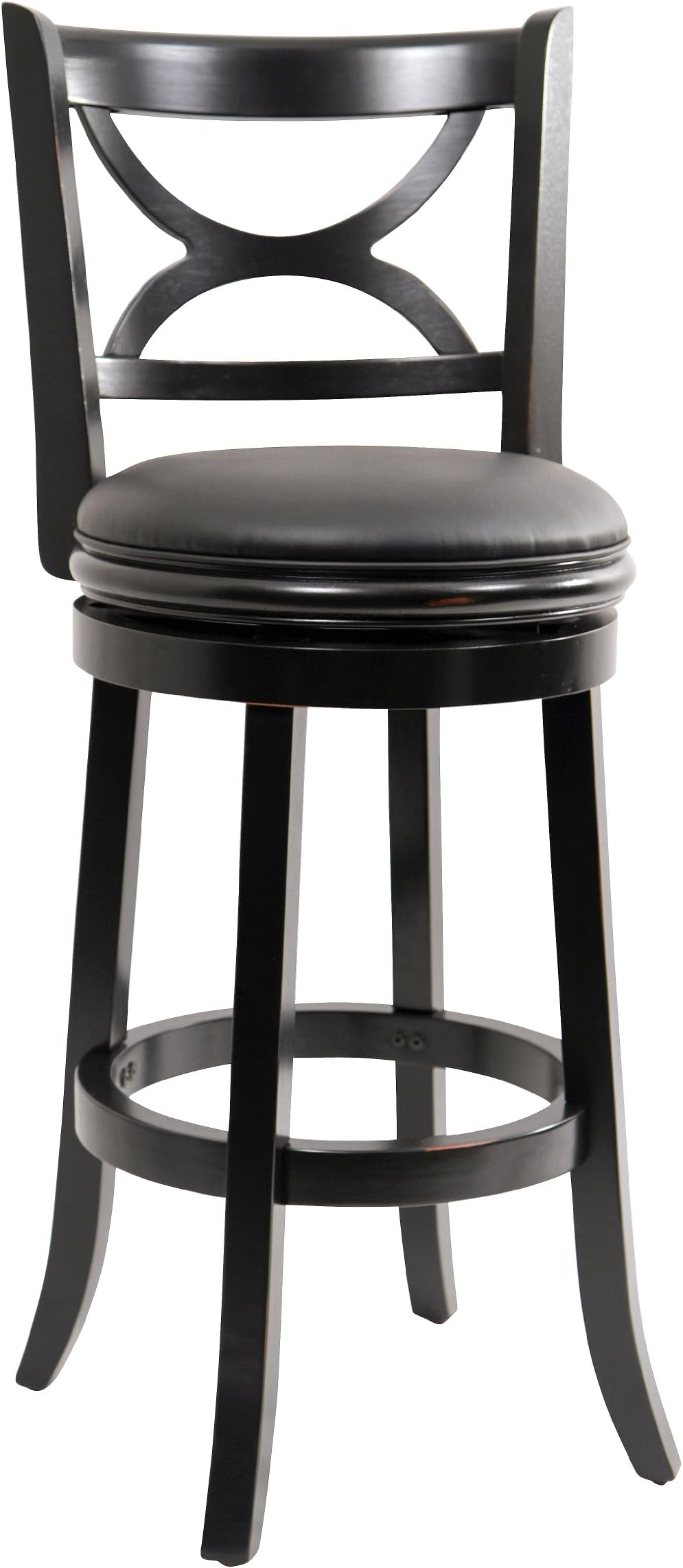 Florence Swivel Bar Stool - Distressed Black