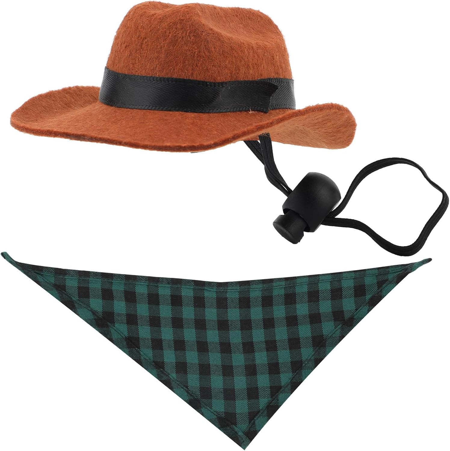 Sombrero y Pañuelo Vaquero para Mascotas, Disfraz Halloween