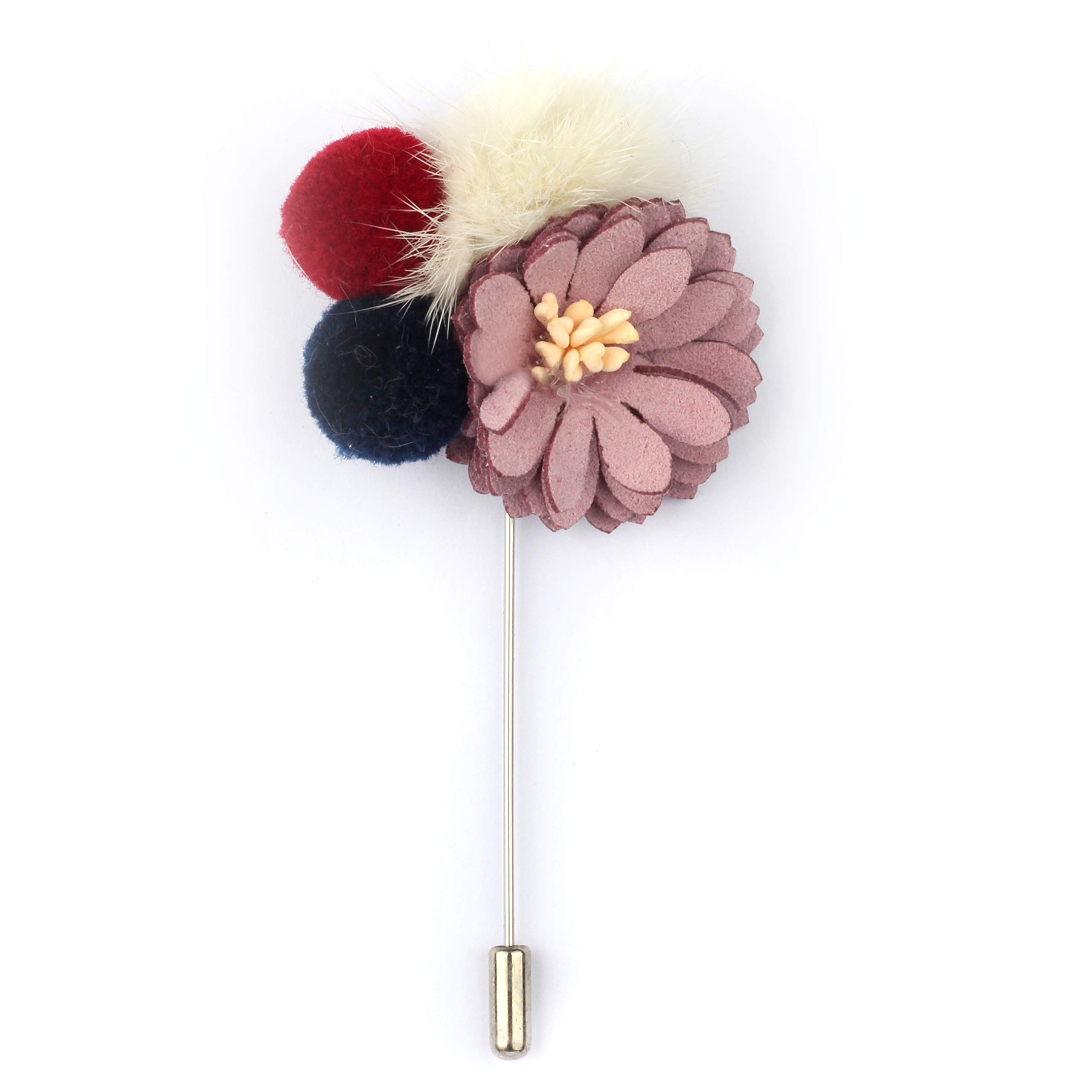 Pristine Pom Pom Design Lapel Pin Brooch.-image-20