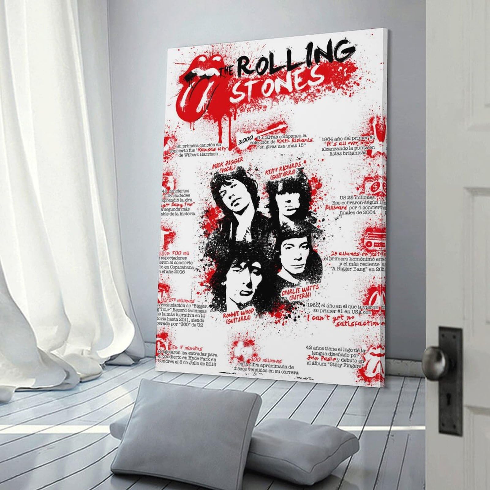 Amazon.co.jp: ローリングストーンズ音楽ポスター壁の絵