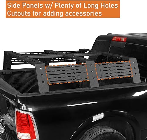 Miniatura 5 de u-Box Estante de escalera de camión de 12.2 pulgadas de alto para Ford F-150 y Ford Raptor y Dodge Ram 1500 09-23 2009-2023, para camionetas