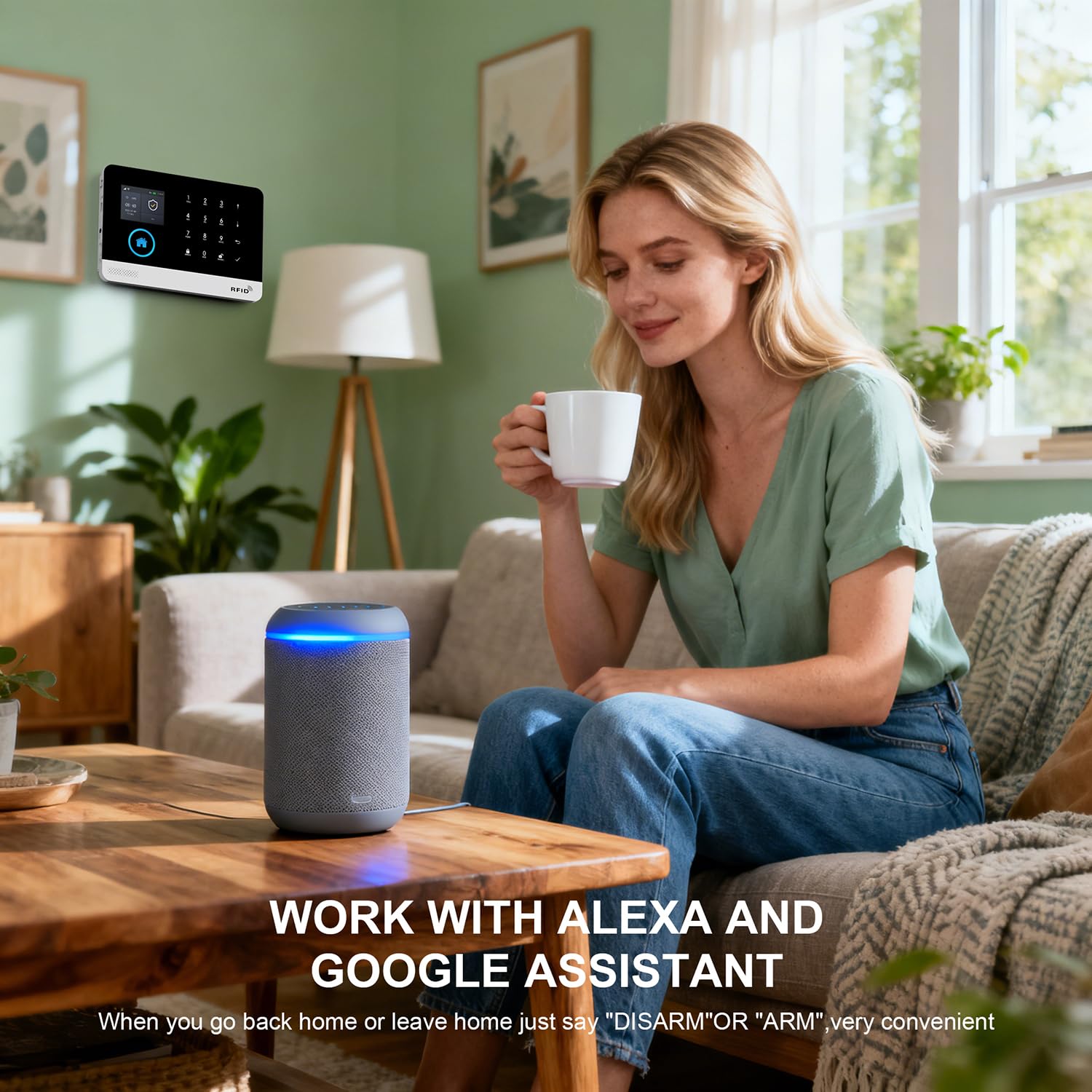 PGST Alarmanlage Haus,4G GSM+ WLAN Alarmanlage Wohnung,13 Stück Smart Komplettsysteme mit App,120dB Sirene,Tür- und Fenstersensoren,Bewegungsmeldern,Funktioniert mit Alexa