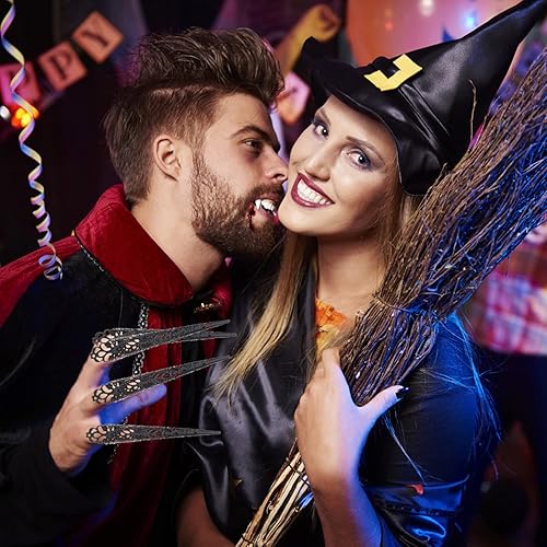 Miniatura 4 de 5 anillos de garra de uñas de Halloween, garras de uñas de reina para uñas, anillos de garra de hierro para cosplay, accesorios de cosplay de
