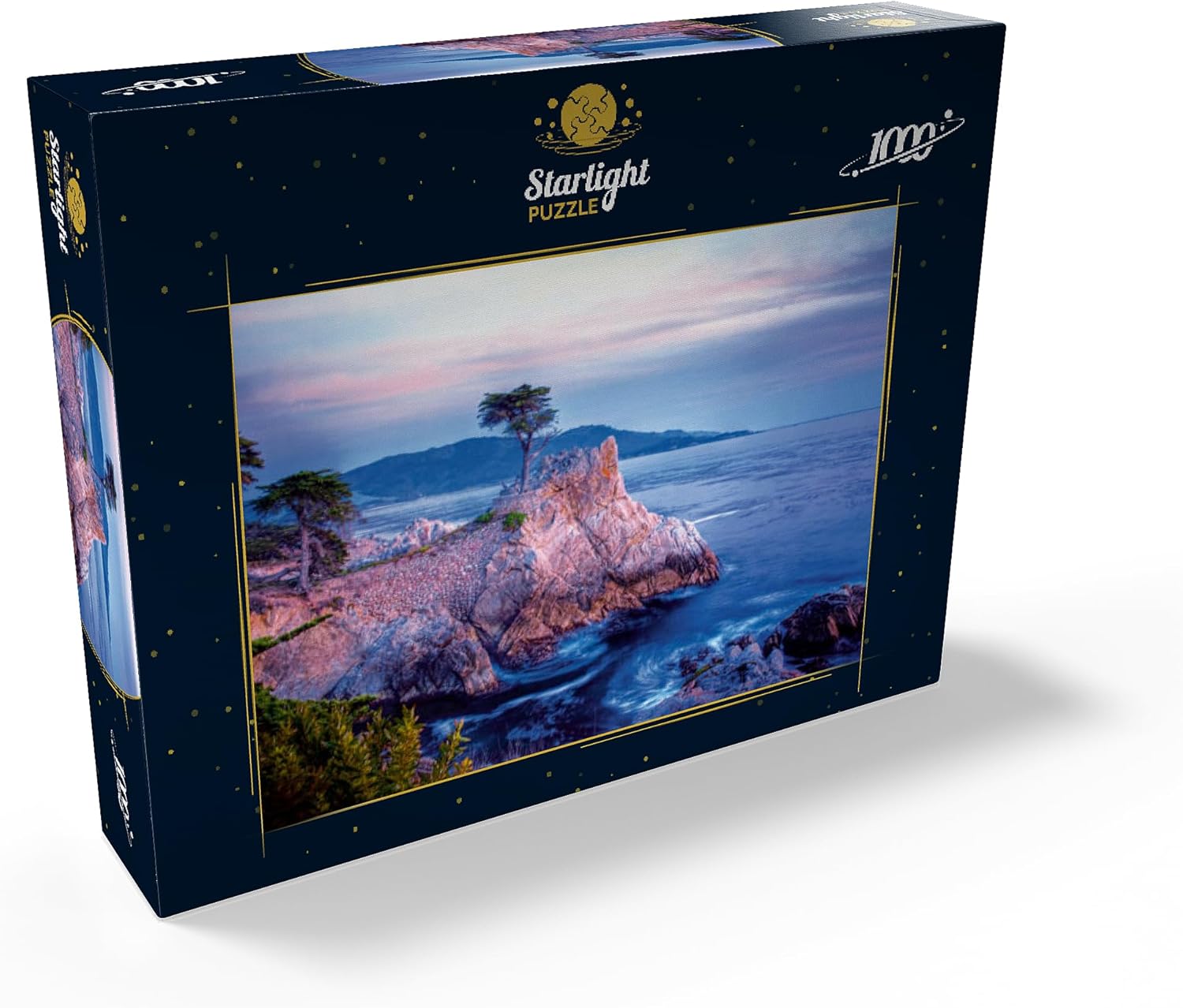 MyPuzzle Lonely Cypress, Monterey Cypress Tree On Pacific Coast Near Carmel - Premium 1000 Piece Jigsaw Puzzle for Adults