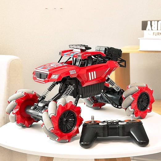 Amazon Co Jp Vanfty 大きなリモコン車のおもちゃ電気防水道路 Rc 車の回転ロールオーバースタントカー2 4ghz耐久性のない滑り止め耐滑り止め1 16男の子の子供たちの10代の若者たちと大人の贈り物 色 赤 サイズ Body Battery 1 おもちゃ