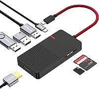 Vista 10 de Hub USB C, divisor USB 3.0 de 4 puertos con transferencia de datos de 5Gbps, divisor USB C para MacBook tipo C, Mac Pro, iMac, Surface, XPS, unidad