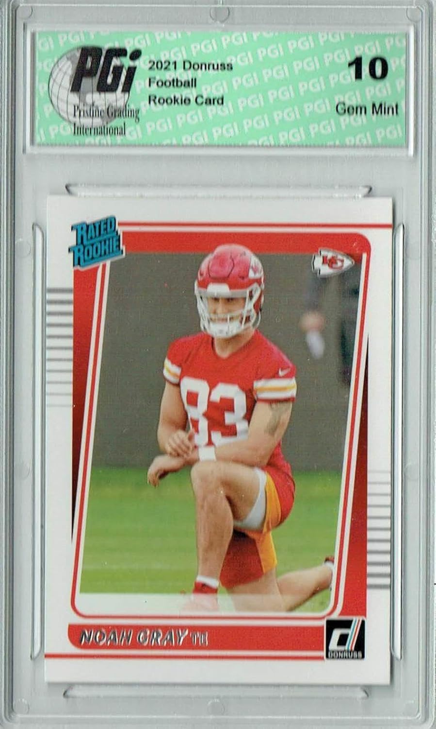 Noah Gray 2021 Donruss Football #309 Gem Mint Rookie Card PGI 10 - Unsigned College Cards