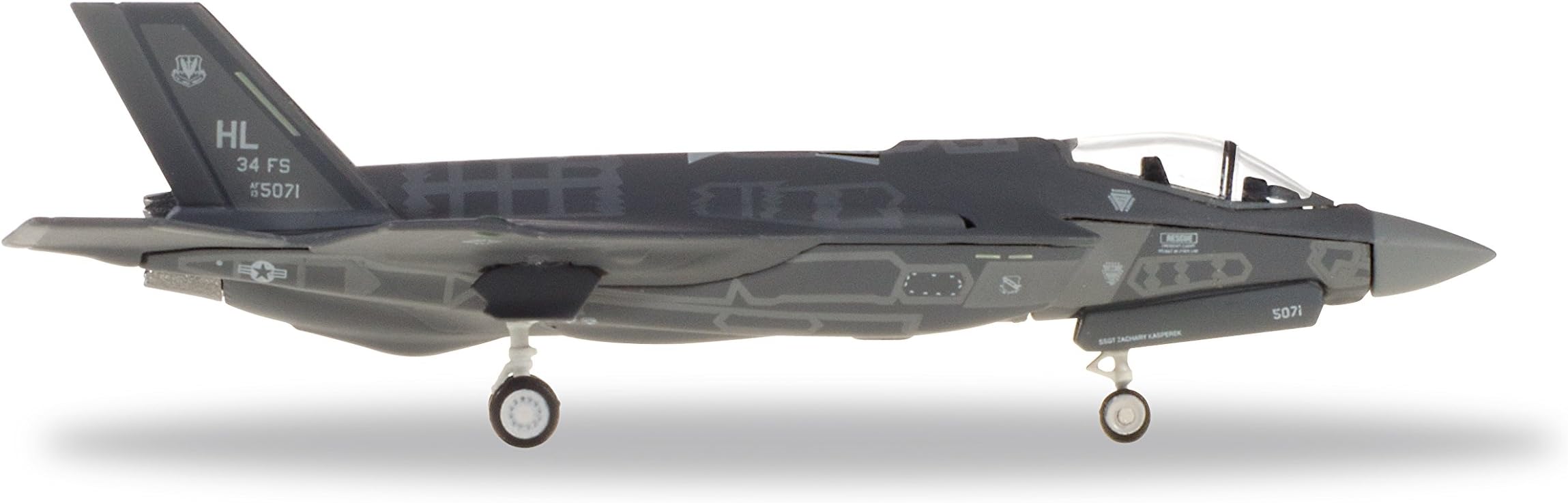 Herpa U.S. Air Force Lockheed Martin F-35A Lightning II - 34th FS Rude Rams, 388th FW, Hill AFB 13-5071