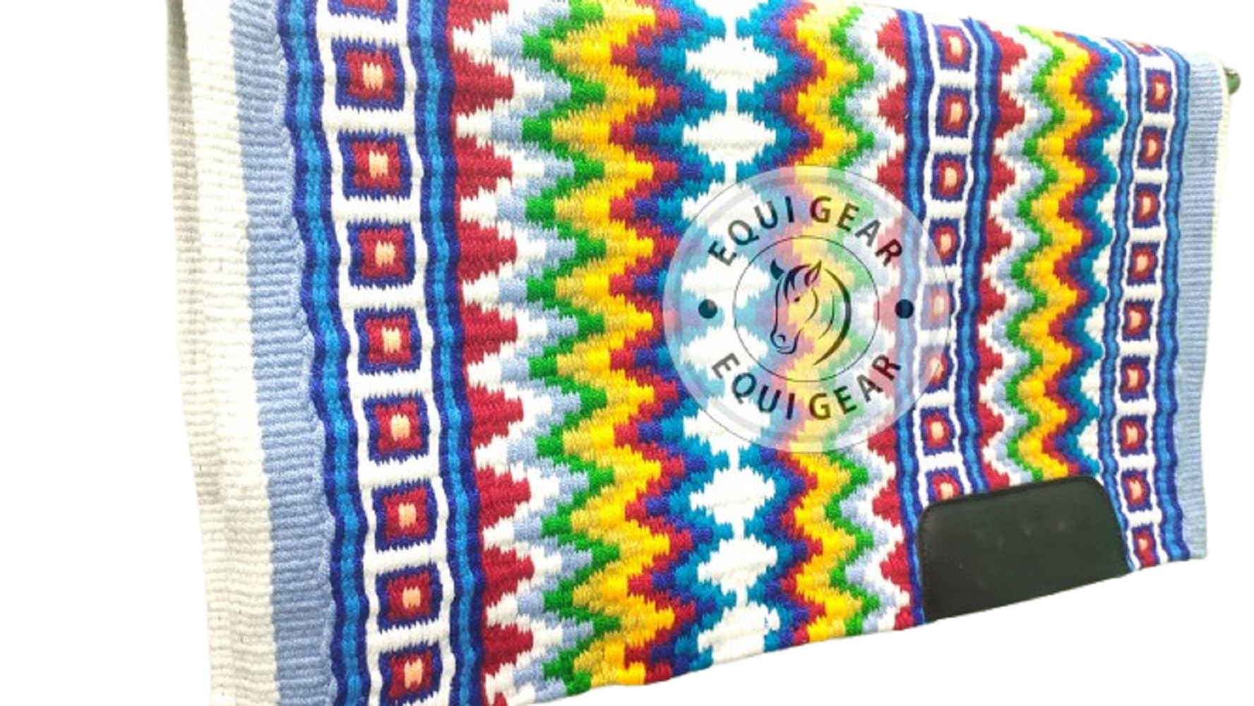 EQUIEMPRESS Western Show Saddle pad/New Zealand Wool Horse Western Saddle Blanket Top Wool Pad Sensor Flex (Customization Available) AZ-549 (34