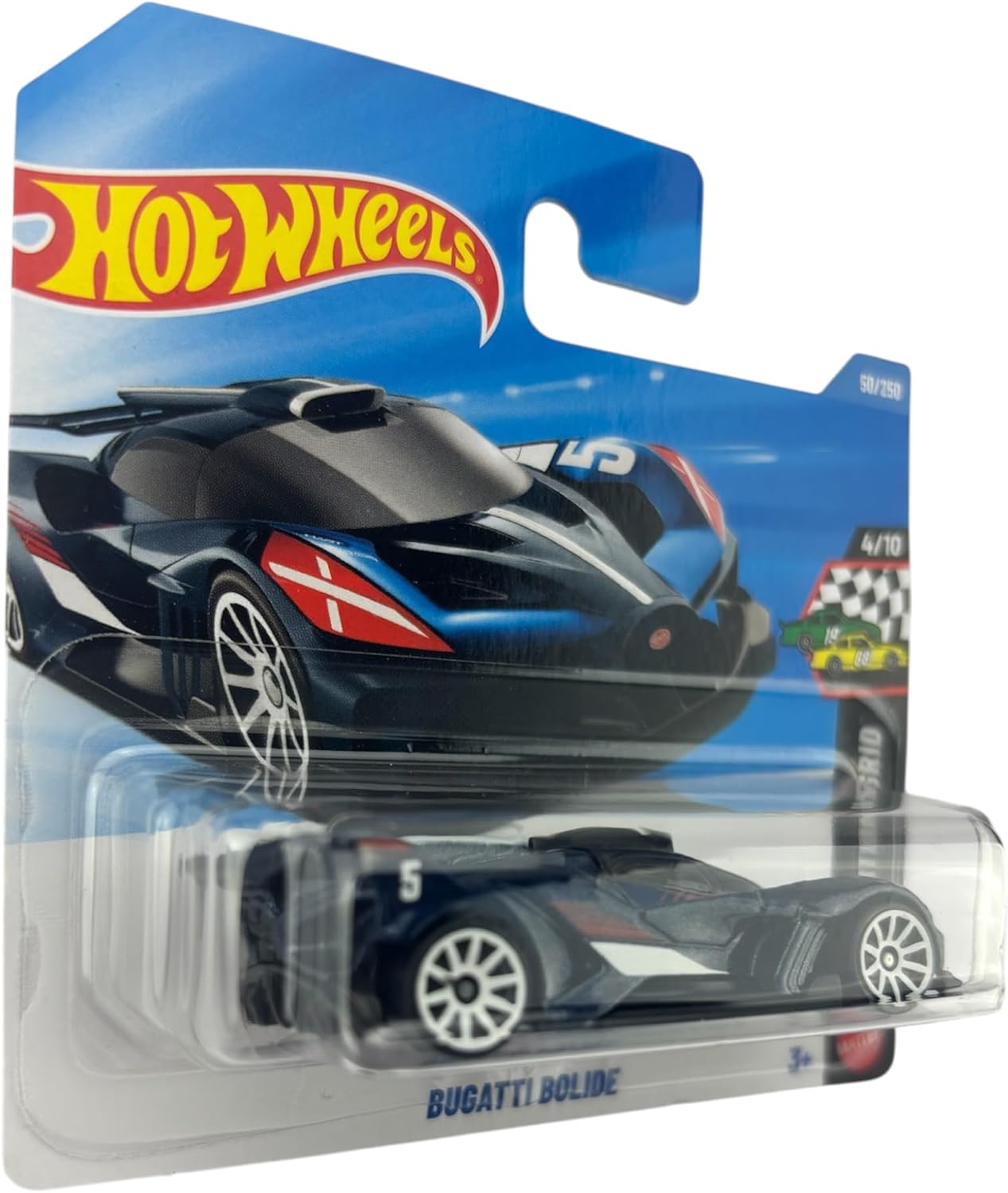 Hot Wheels Bugatti Bolide [Dark Blue] Starting Grid 4/10, 50/250, 1:64 Scale Diecast Toy Vehicle