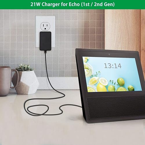 Miniatura 8 de Gonine Cargador de 21 W para Alexa Echo Show 5 (3ª generación), Echo (1ª/2ª generación), Echo Plus (1ª generación), Echo Look, Fire TV (2.ª