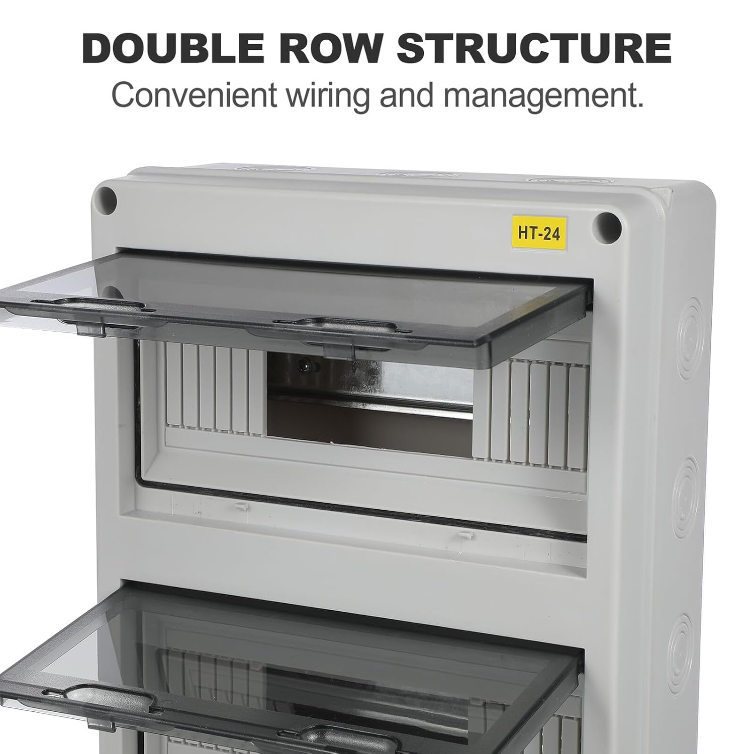 Balacoo Outdoor Electrical Junction Box Plastic Distribution Enclosure for Lighting Circuits Home Factory Agriculture with Weatherproof Sealing Electrical Boxes