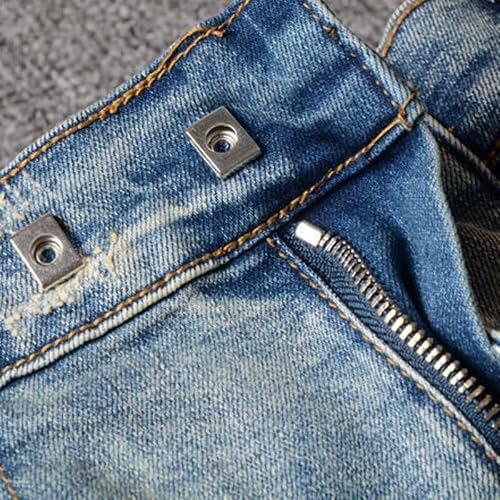 N/A Biker Jeans Skinny Denim Pants Jeans For Motorcycle (Color : D, Size : 40 Code) #TOP4