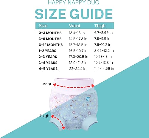 Miniatura 7 de Splash About Baby Happy Nappy Duo Swim Diaper for Babies and Toddlers