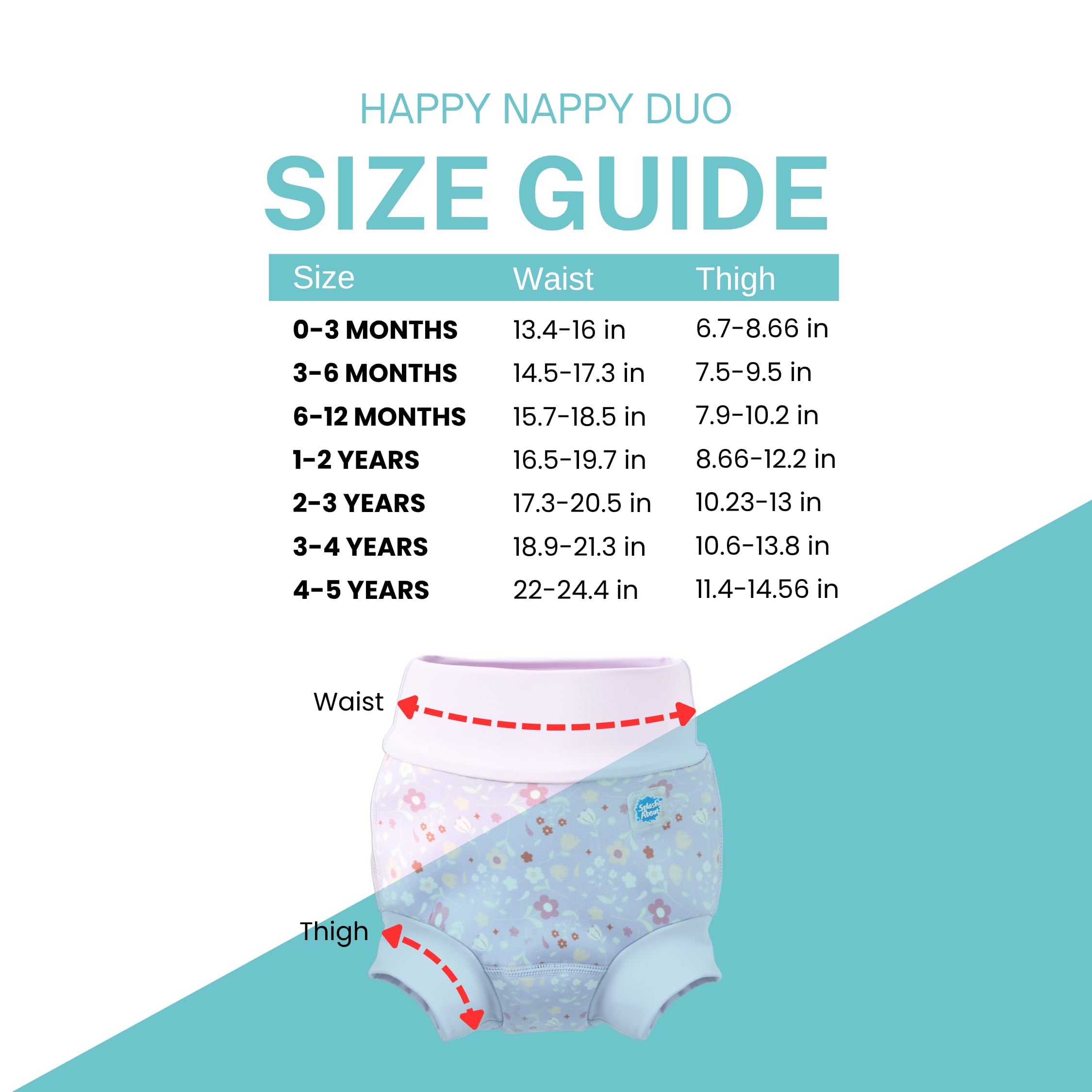 Splash About Happy Nappy Duo, Lilac Spring, 12-24 miesięcy, Liliowa wiosna, 12-24 miesi?cy