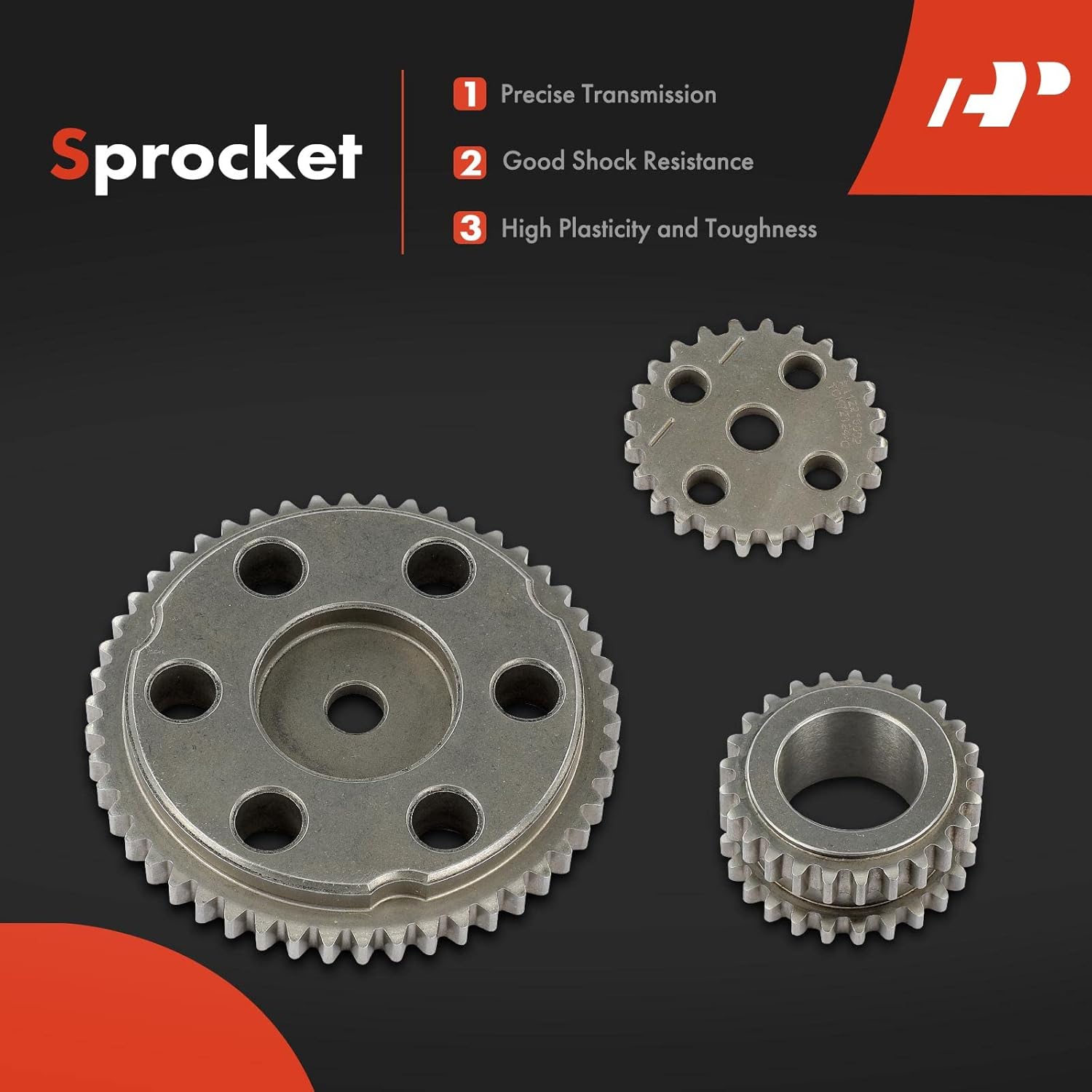 A-Premium Set of 10PCS Engine Timing Chain Kit W/Guide & Sprocket & Gear Oil Pump [fits DOHC, 4Cyl 2.3L 2.0L] Compatible with Mazda 3 2004-2007, 5 2006-2007, 6 2003-2007, Tribute 2005-2006