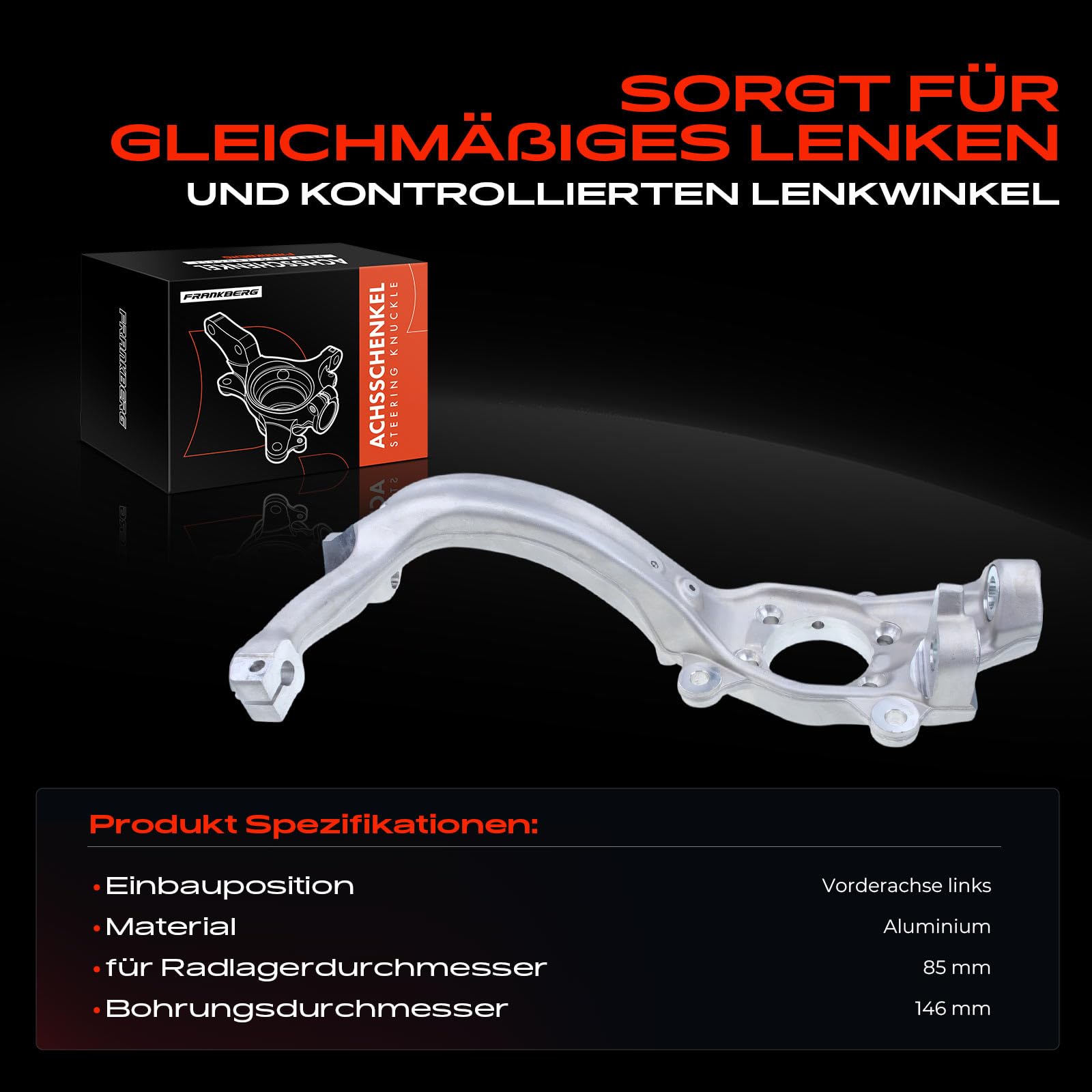 Frankberg Achsschenkel Radlager Gehäuse Vorne Links Replace# 4F0407253G
