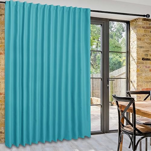 Miniatura 46 de DWCN Cortinas para puerta corrediza de patio - Cortinas extra anchas para puerta de vidrio, panel de cortina divisora de habitación con privacidad