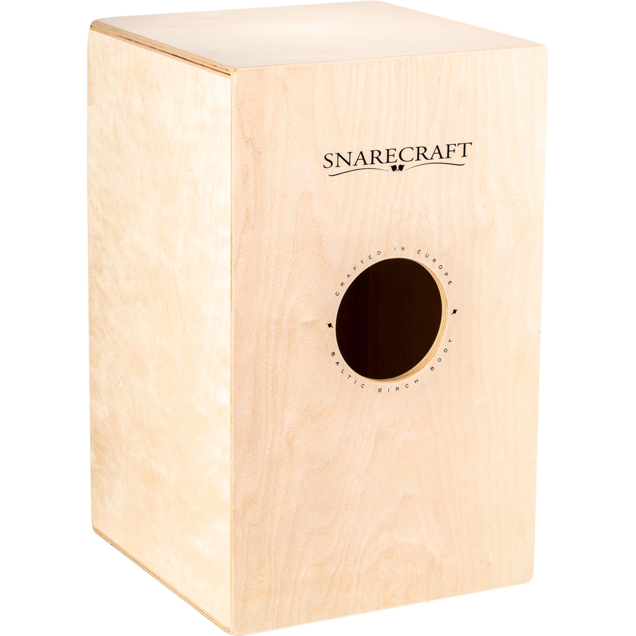 Meinl Percussion Snarecraft Cajon Instrument - Grande Drum Box con 2 Cordiere - Superficie di Suono Radica (SC100BW)