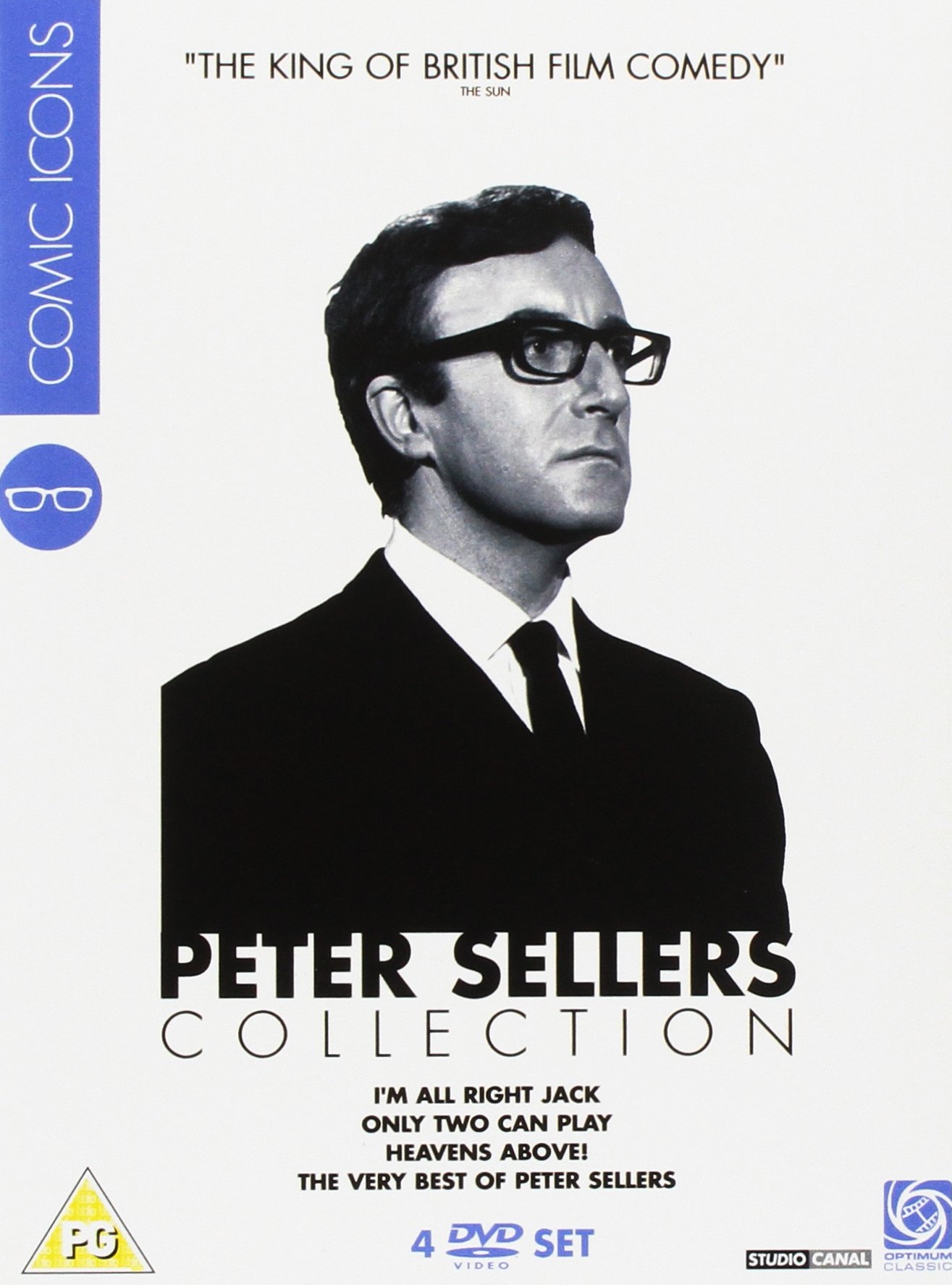 PETER SELLERS COLLECTION R2 DVD BOXSET COMIC ICONS 4-DISC JACK/PLAY/HEAVENS