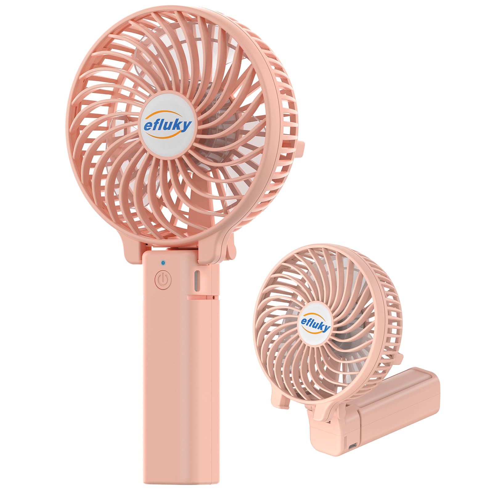Ventilateur de poche, Mini ventilateur portable rechargeable USB, 5 vitesses Pet