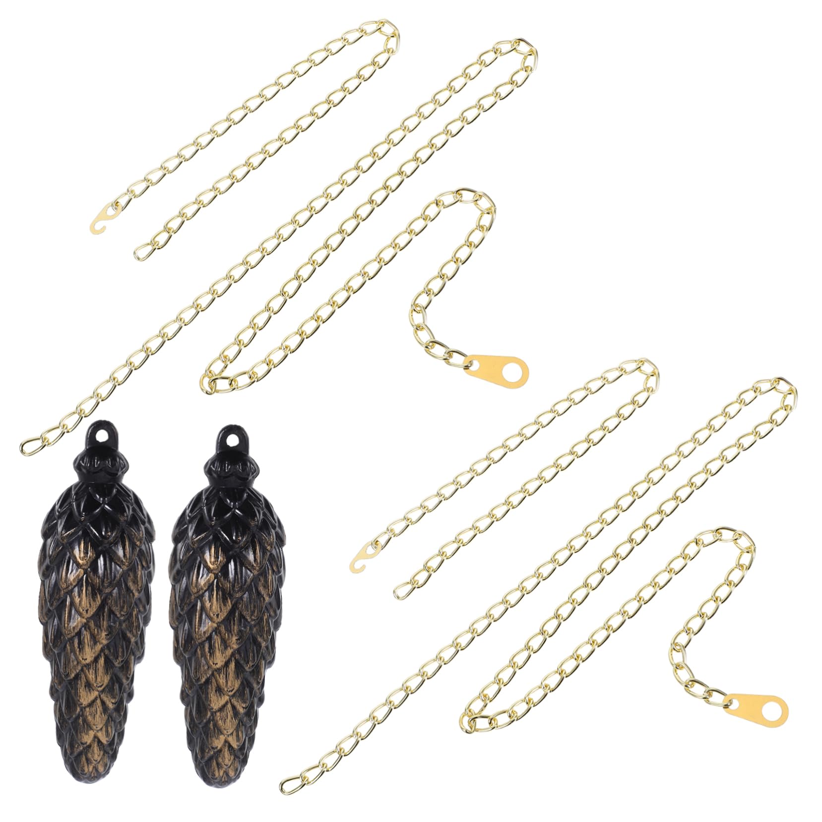 VILLCASE 2pcs Vintage Cuckoo Clock with Musical Chimes Antique Wall Pendulum for Home Decoration Decorative for Living Clock with Soothing Tunes