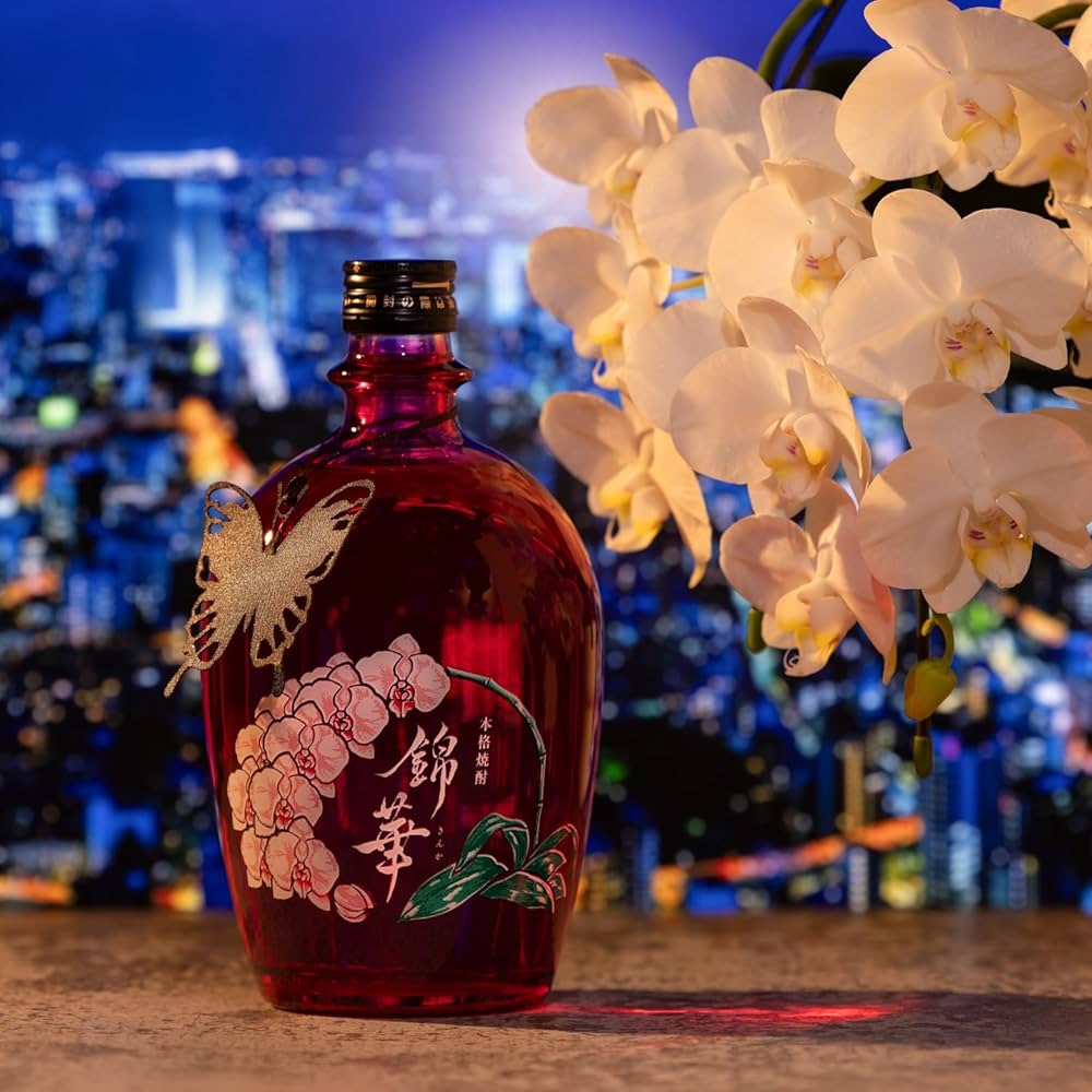Amazon.co.jp: 焼酎 麦焼酎 錦華 きんか Phalaenopsis Pink 25度