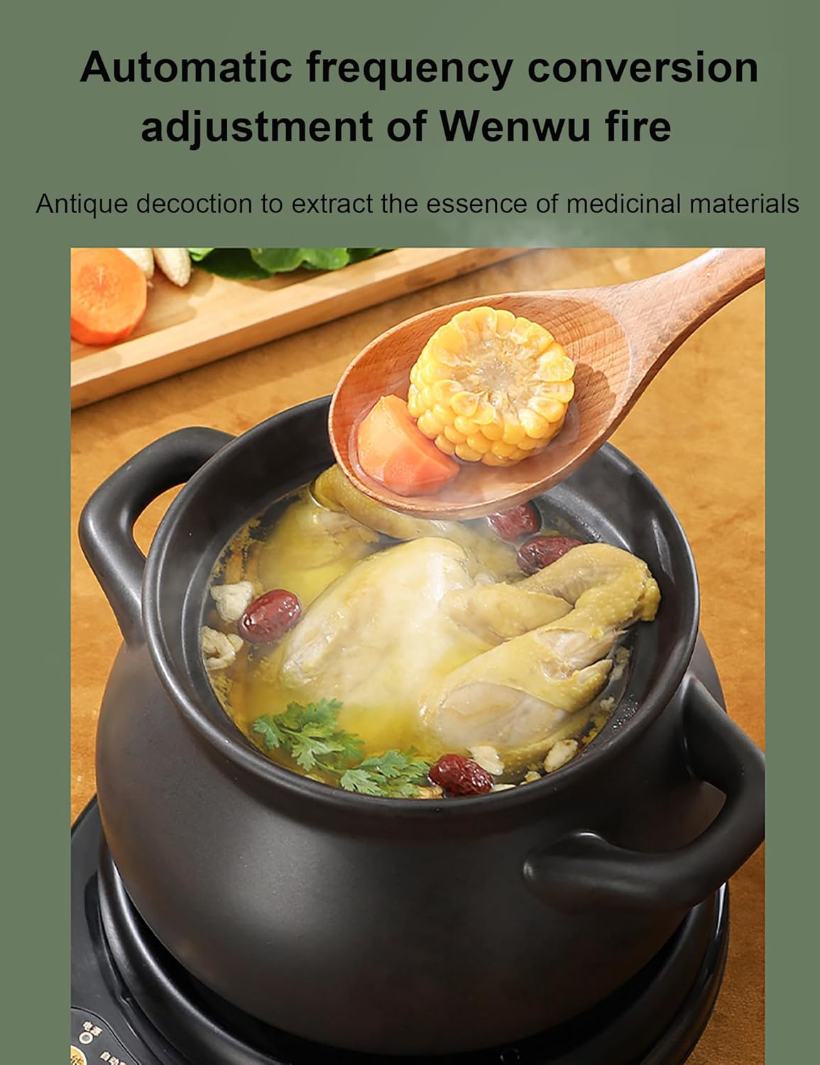 Automatic Electric Chinese Medicine Pot, Chinese Herbal Medicine Cooker, Intelligent Heat Preservation Electric Pot, for Making Decoction Tea and Soup