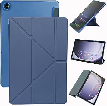 Case for Samsung Galaxy Tab A9+ / A9 Plus 11 Inch 2023, Protective Trifold Stand Slim Tablet Cover with Multi Viewing and Auto Wake/Sleep - Navy