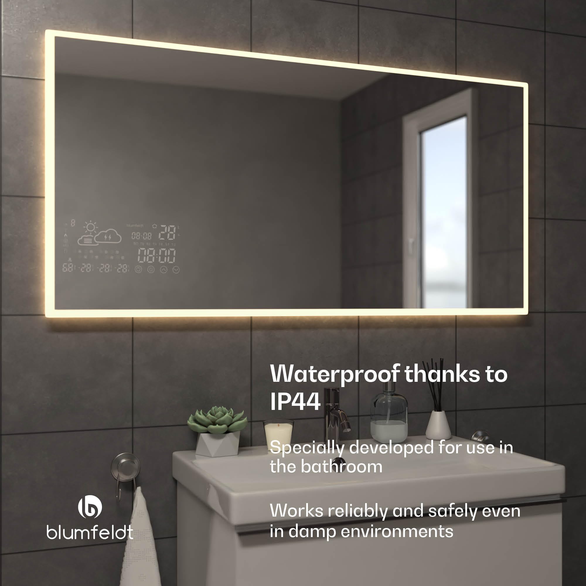 Klarstein ReflectiHeat Smart Panel na Podczerwień Lustro 600W 60x120cm