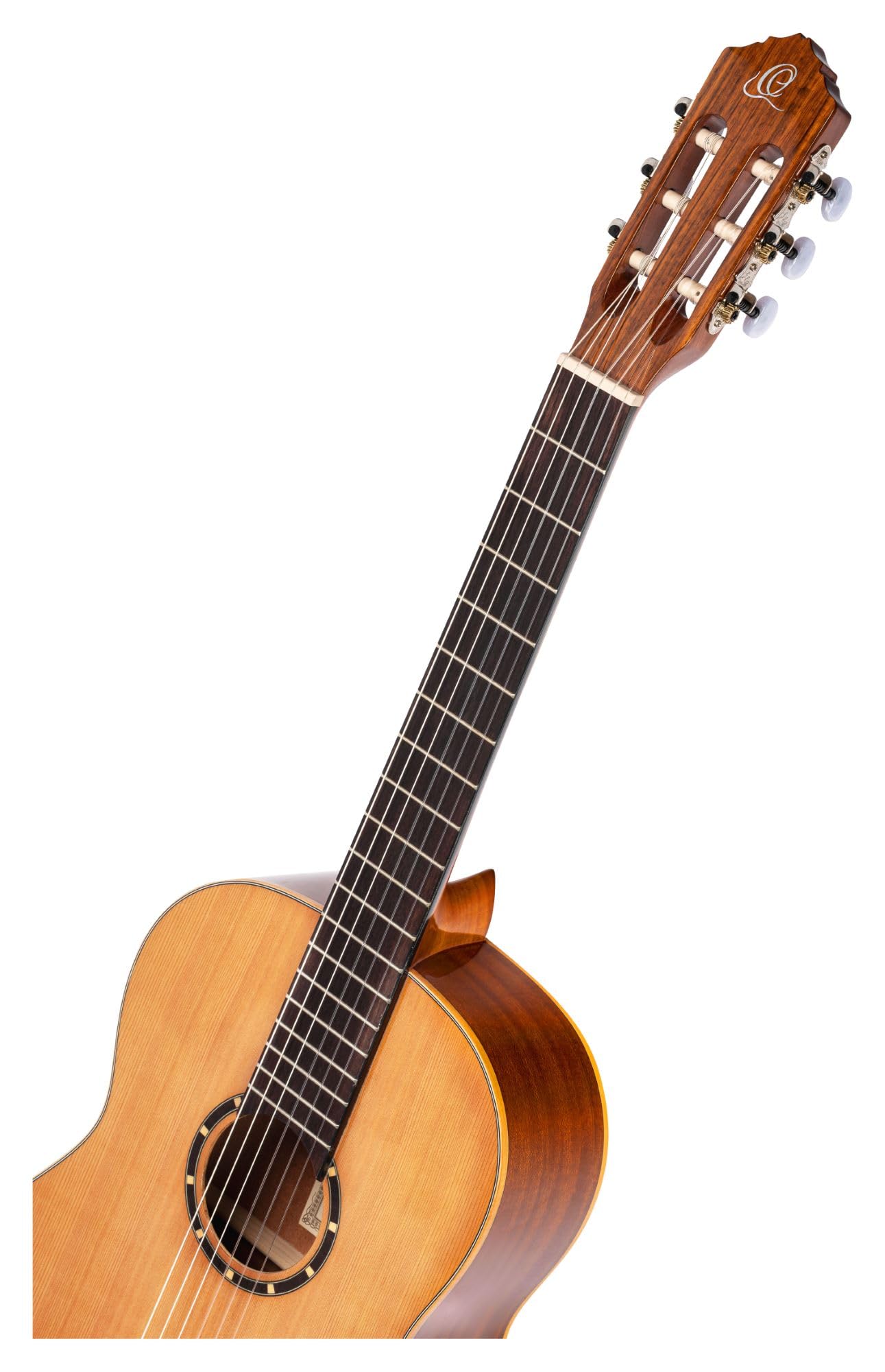 Ortega Guitars 4/4 Konzert Gitarre – Family Series – Inklusive Gig Bag – Zeder, Mahagoni, Hochglanz Natur (R122G)