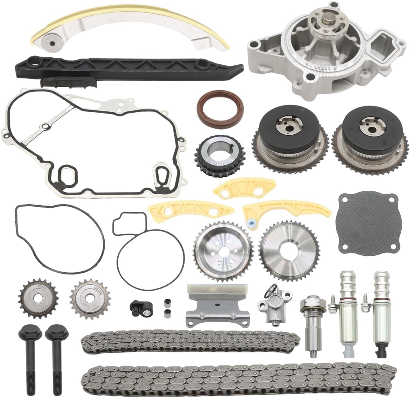 9-4201S Timing Chain Kit with Water Pump Compatible with Verano Lacrosse Regal G5 Terrain Impala Malibu Equinox Captive Sport Cobalt HHR 2.2L 2.4L 2009-2017 12679100 12628347