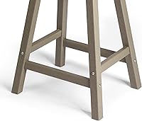 Vista 9 de WestinTrends Malibu - Juego de 2 taburetes de 24 alturas para exteriores/patio, madera envejecida