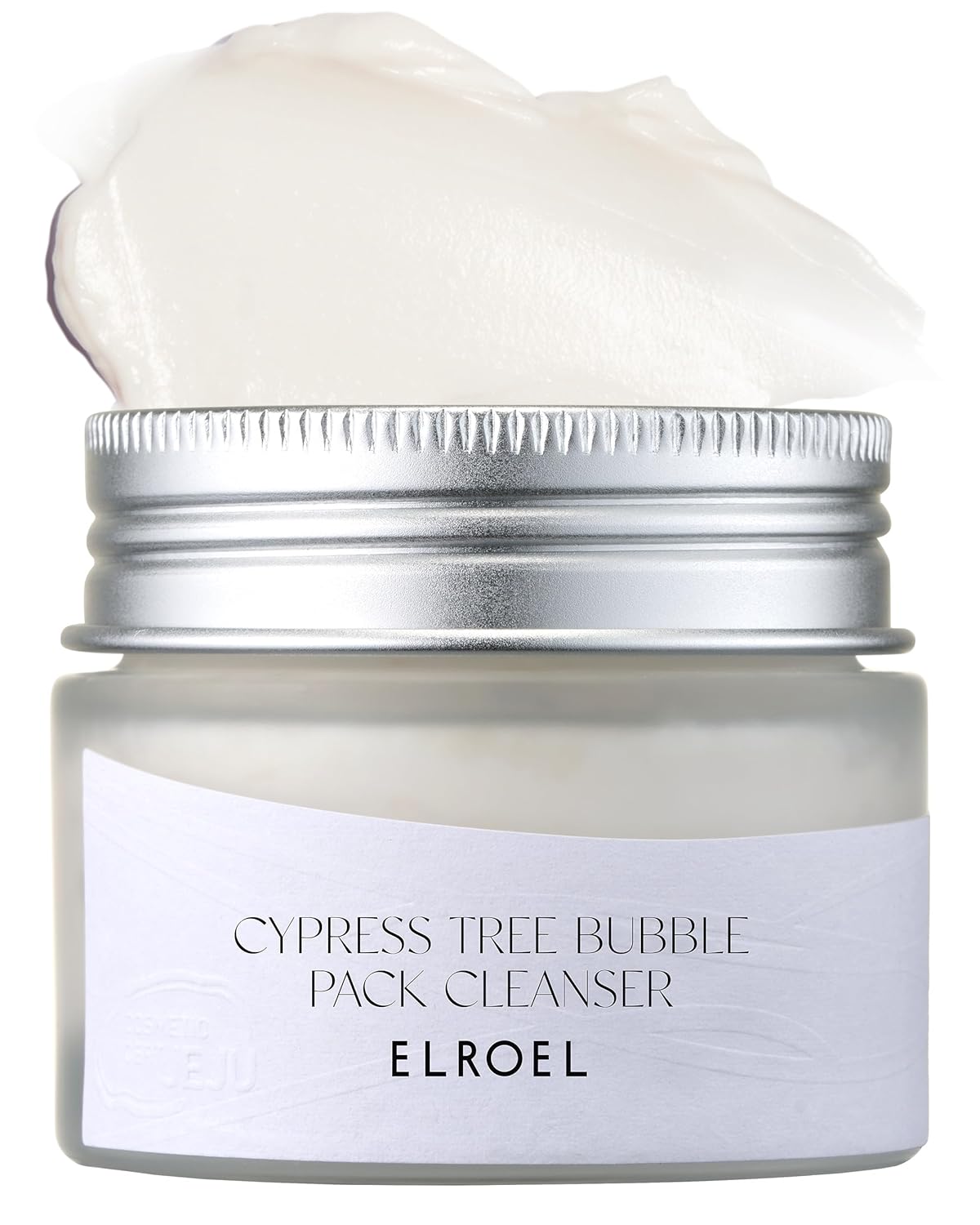 ELROEL Cypress Tree Bubble Pack Cleanser - 4-in-1 Cleansing, Hydrating, Smoothing and Exfoliating Facial Cleanser with Rice Bran Extract - Foaming Face Wash for Dull Skin - Korean Skin Care 1.69 Fl Oz